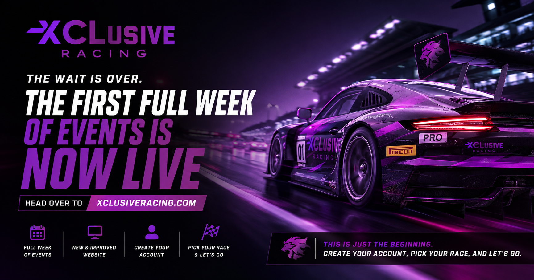 First Week of Events Goes Live on XCLusive Racing